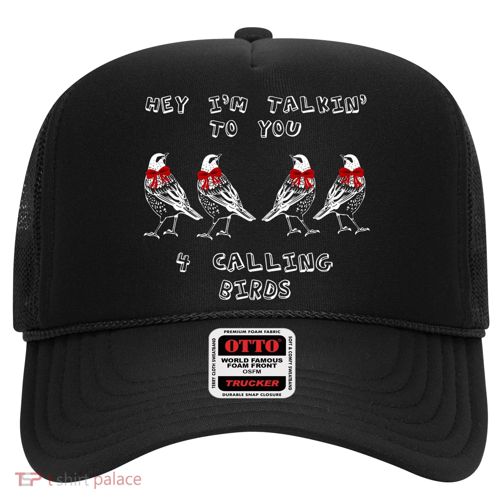 Four Calling Birds Funny Twelve Days Of Christmas Gift Hat