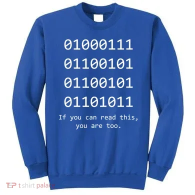 Funny Computer Binary Code Programmer Developer Geek Gift Great Gift Sweatshirt