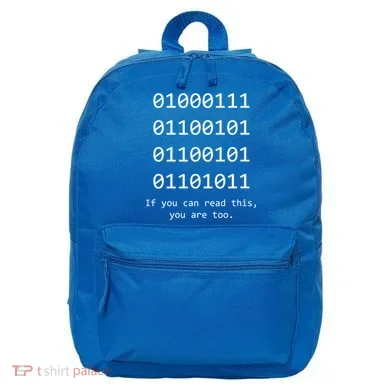 Funny Computer Binary Code Programmer Developer Geek Gift Great Gift 16 in Basic Backpack