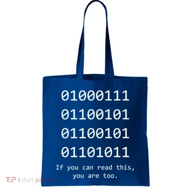 Funny Computer Binary Code Programmer Developer Geek Gift Great Gift Tote Bag