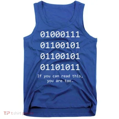 Funny Computer Binary Code Programmer Developer Geek Gift Great Gift Tank Top