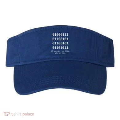 Funny Computer Binary Code Programmer Developer Geek Gift Great Gift Visor