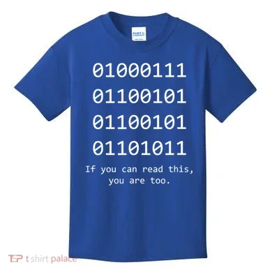 Funny Computer Binary Code Programmer Developer Geek Gift Great Gift Kids T-Shirt