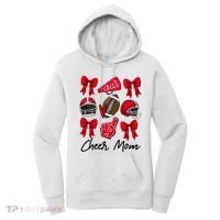 Football Coquette Bow Cheer Mom Red Women's Hoodie thumb 0