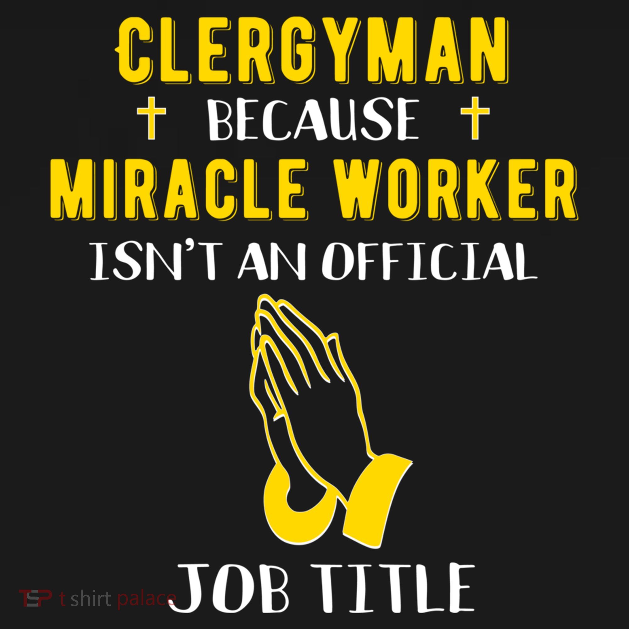 Funny Clergy Because Miracle Worker Isn't A Job Title Gif Gift Backpack