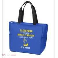 Funny Clergy Because Miracle Worker Isn't A Job Title Gif Gift Tote Bag thumb 3