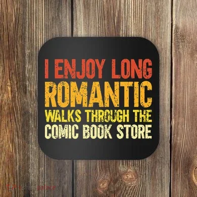 Funny Comic Book Lovers Comic Book Reader Comic Book Fans Coaster