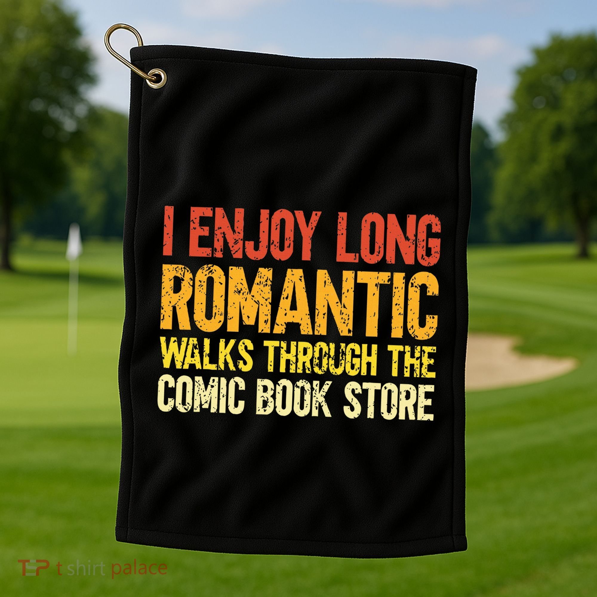 Funny Comic Book Lovers Comic Book Reader Comic Book Fans Golf Towel