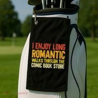 Funny Comic Book Lovers Comic Book Reader Comic Book Fans Golf Towel thumb 2