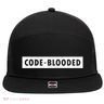 Funny Code Blooded Software Engineer Programmer 7 Panel Mesh Trucker Snapback Hat