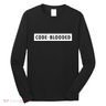 Funny Code Blooded Software Engineer Programmer Long Sleeve Shirt