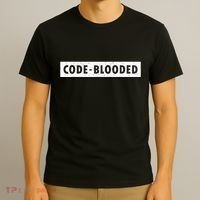 Funny Code Blooded Software Engineer Programmer T-Shirt thumb 3