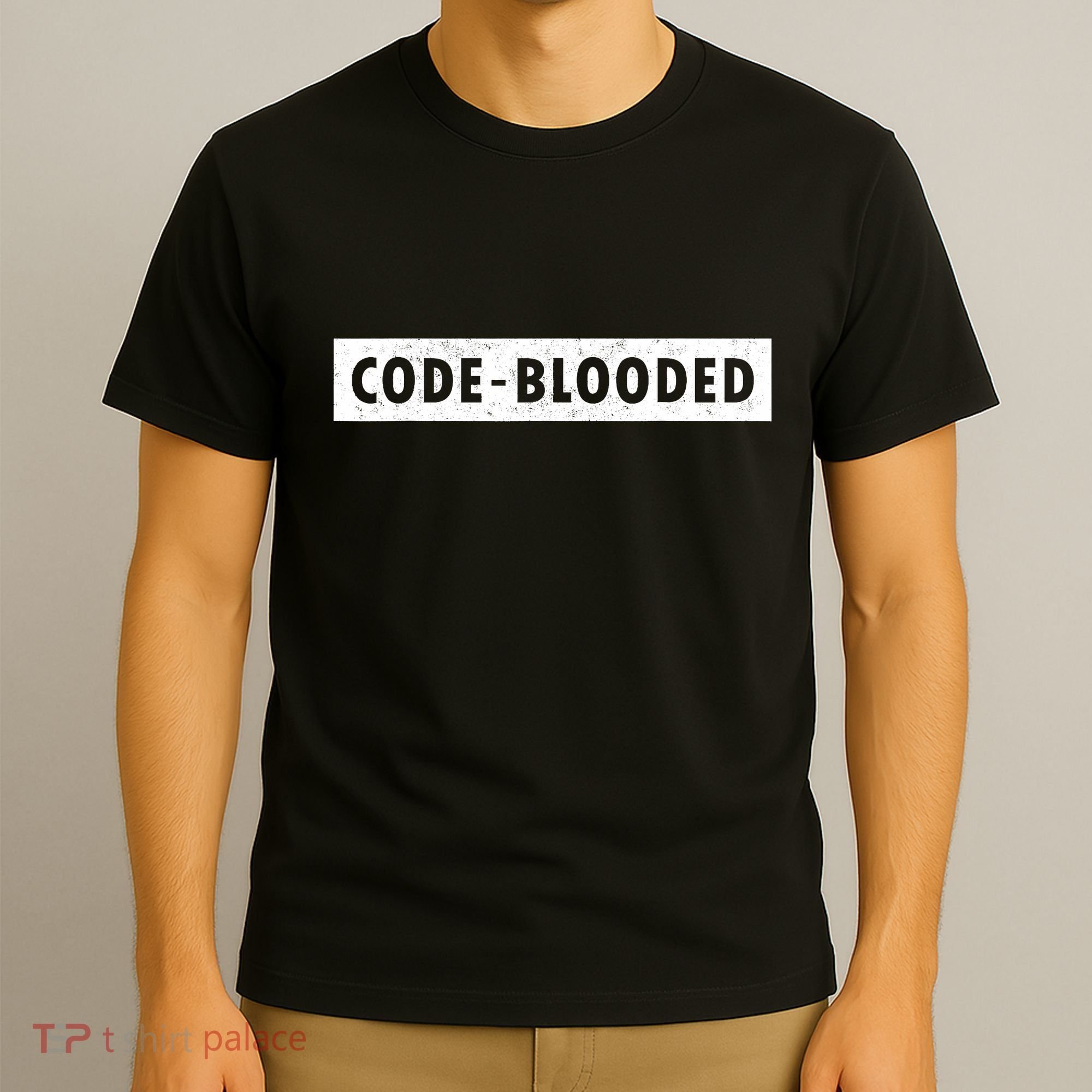 Funny Code Blooded Software Engineer Programmer T-Shirt