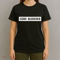 Funny Code Blooded Software Engineer Programmer T-Shirt thumb 4