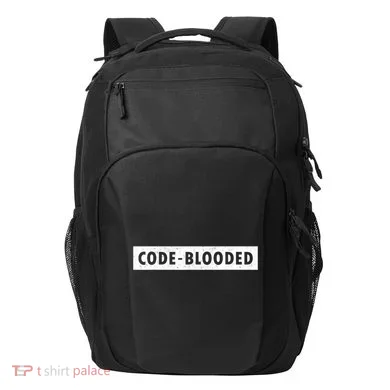 Funny Code Blooded Software Engineer Programmer Transport Backpack