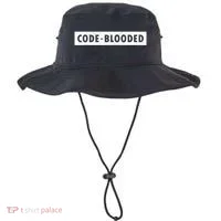 Funny Code Blooded Software Engineer Programmer Bucket Hat thumb 0
