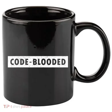 Funny Code Blooded Software Engineer Programmer 11oz C Handle Ceramic Mug