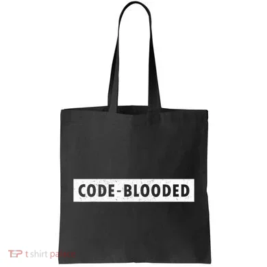 Funny Code Blooded Software Engineer Programmer Tote Bag