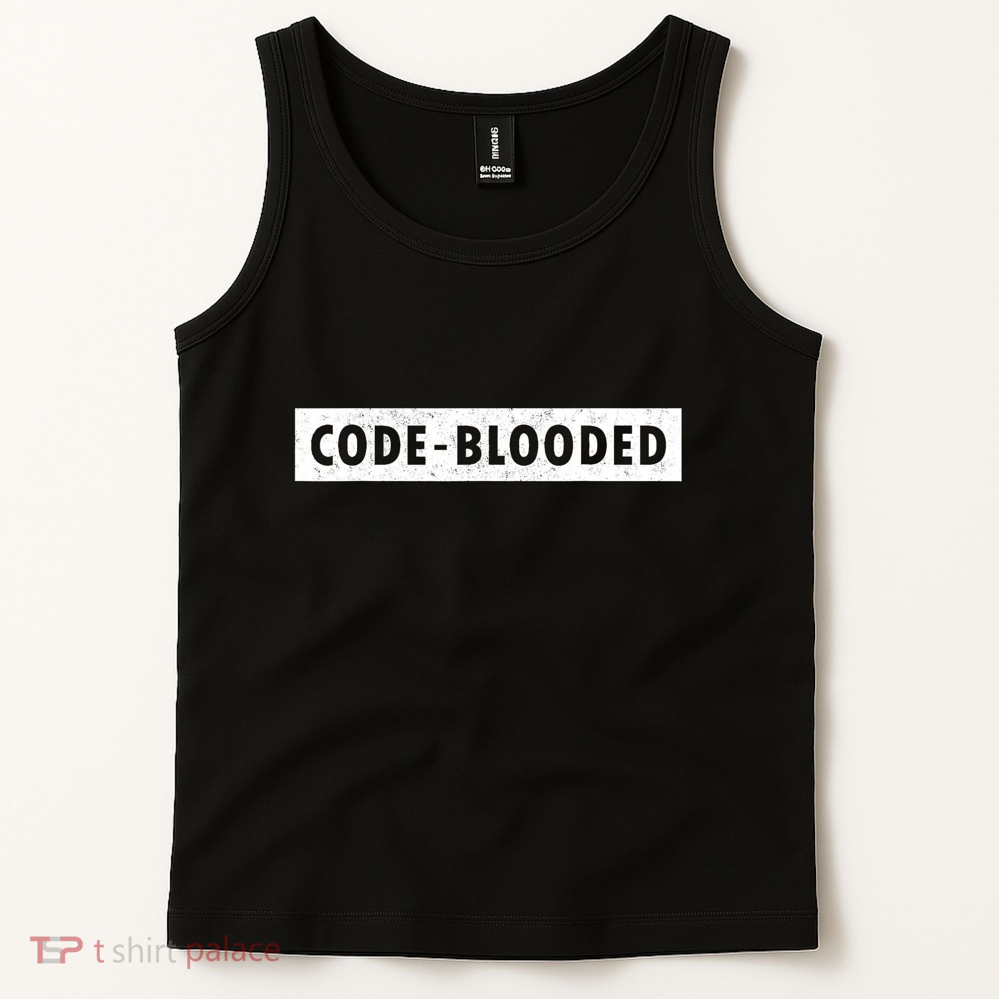 Funny Code Blooded Software Engineer Programmer Tank Top