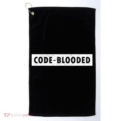 Funny Code Blooded Software Engineer Programmer Golf Towel