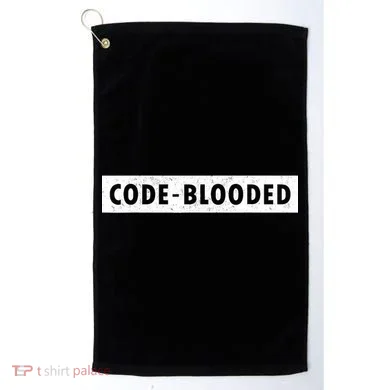 Funny Code Blooded Software Engineer Programmer Golf Towel