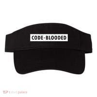Funny Code Blooded Software Engineer Programmer Visor thumb 0