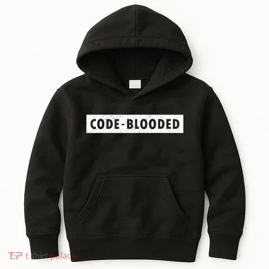 Funny Code Blooded Software Engineer Programmer Kids Hoodie