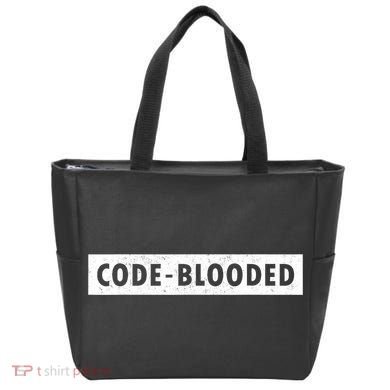 Funny Code Blooded Software Engineer Programmer Tote Bag