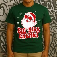 Funny Christmas Big Nick Energy Santa Naughty Adult Humor T-Shirt thumb 3