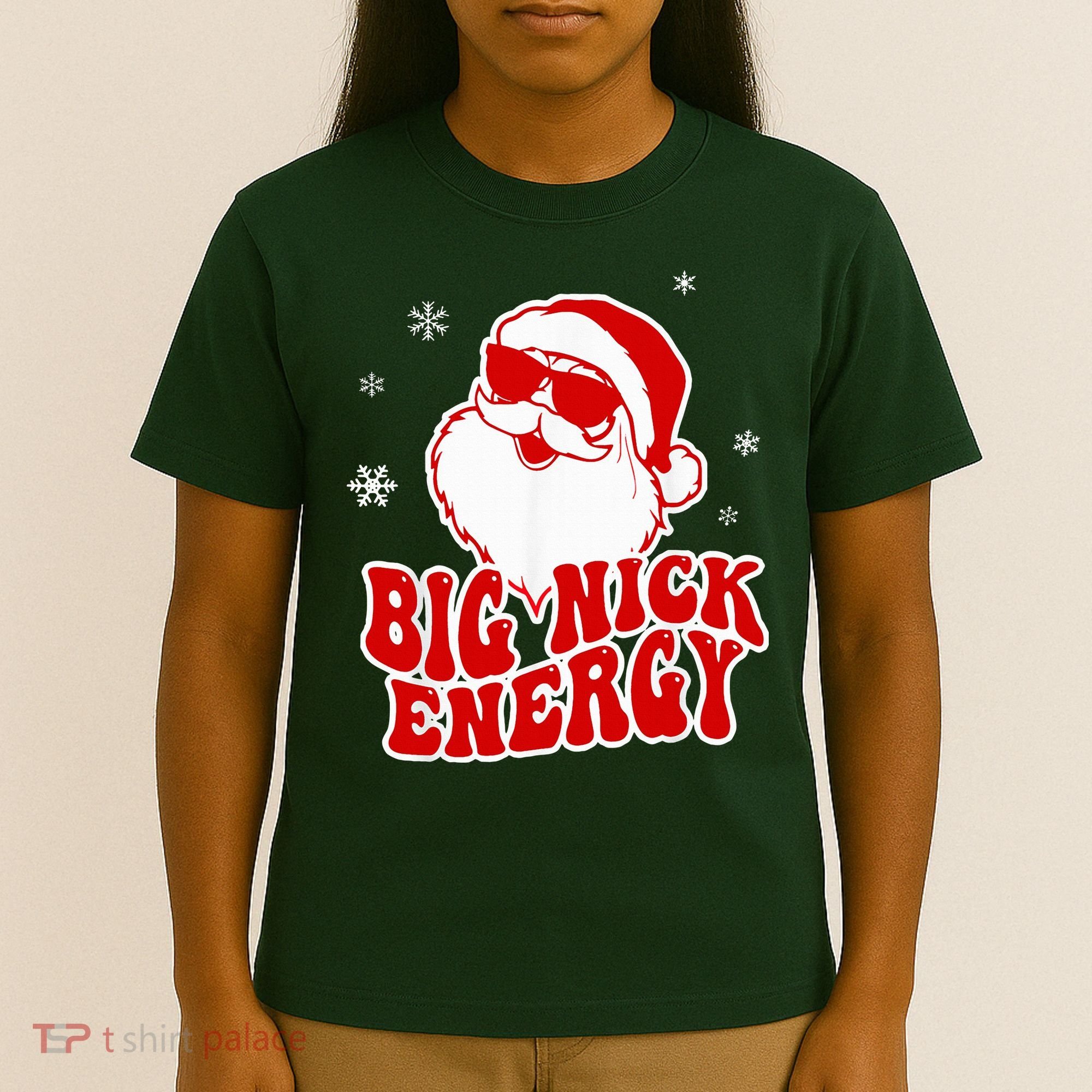 Funny Christmas Big Nick Energy Santa Naughty Adult Humor T-Shirt
