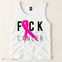 Fuck Cancer Breast Cancer Awareness Retro Distressed Tank Top thumb 2