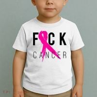 Fuck Cancer Breast Cancer Awareness Retro Distressed Toddler T-Shirt thumb 2