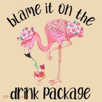 Flamingo Cruise Blame It On The Drink Package Drinking Booze Tote Bag thumb 4