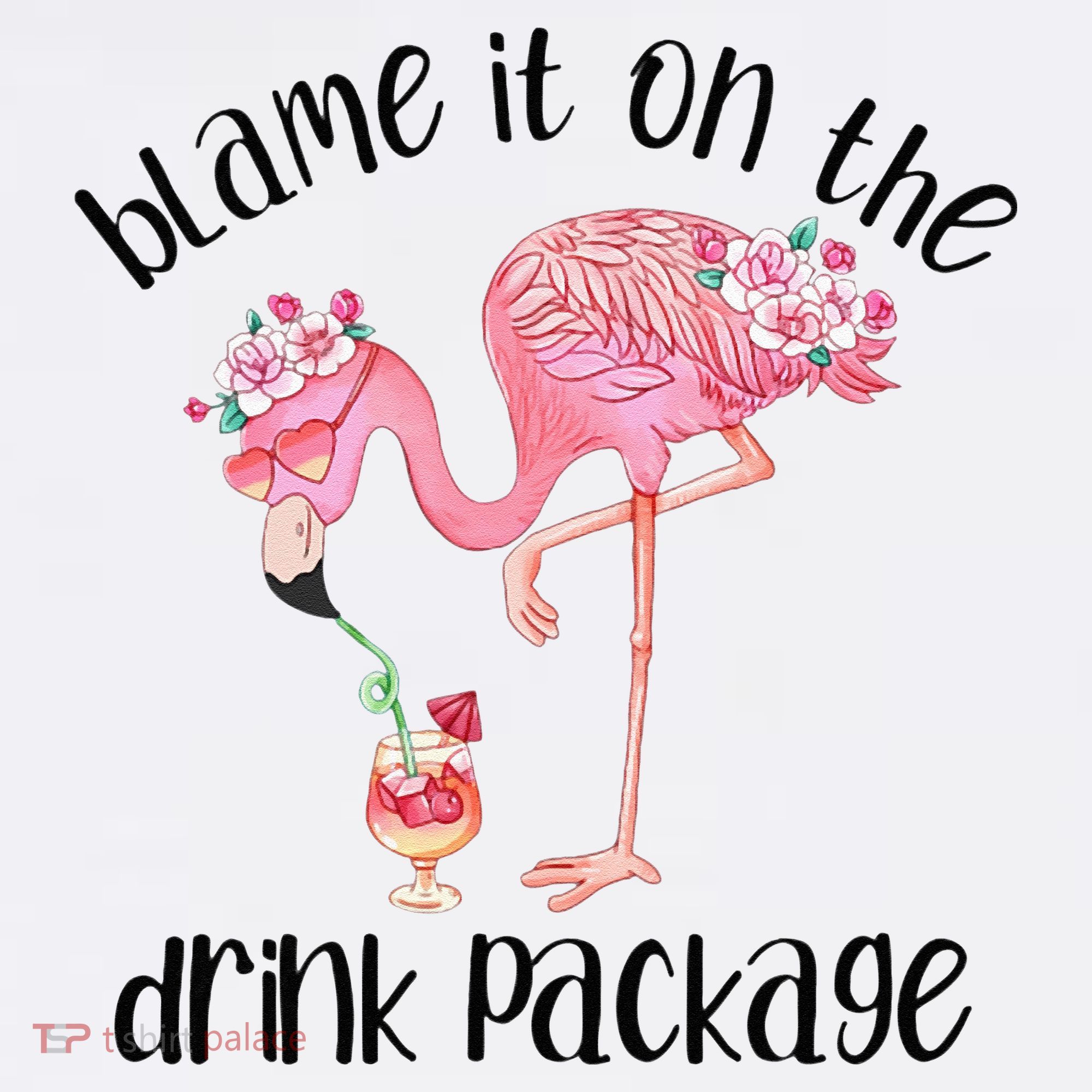 Flamingo Cruise Blame It On The Drink Package Drinking Booze Beanie