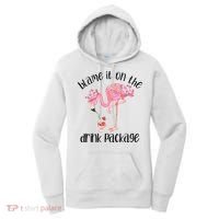 Flamingo Cruise Blame It On The Drink Package Drinking Booze Women's Hoodie thumb 0