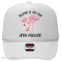 Flamingo Cruise Blame It On The Drink Package Drinking Booze Hat thumb 0