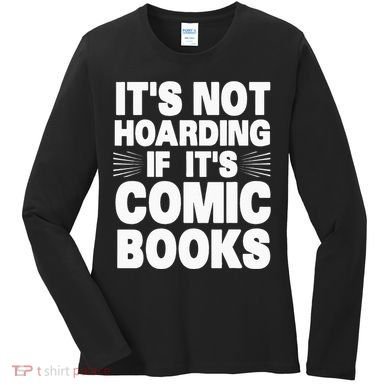 Funny Comic Book Lovers Design For Men Women Comic Book Fans Women's Long Sleeve Shirt