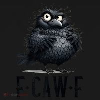 F-Caw-F  Crow  Bird Funny Crow F-Caw-F   Coaster thumb 2