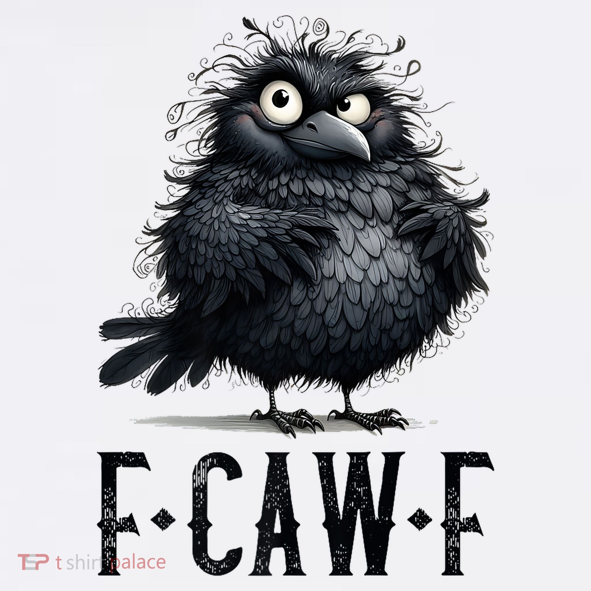 F-Caw-F  Crow  Bird Funny Crow F-Caw-F   T-Shirt