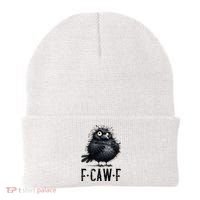 F-Caw-F  Crow  Bird Funny Crow F-Caw-F   Beanie thumb 0