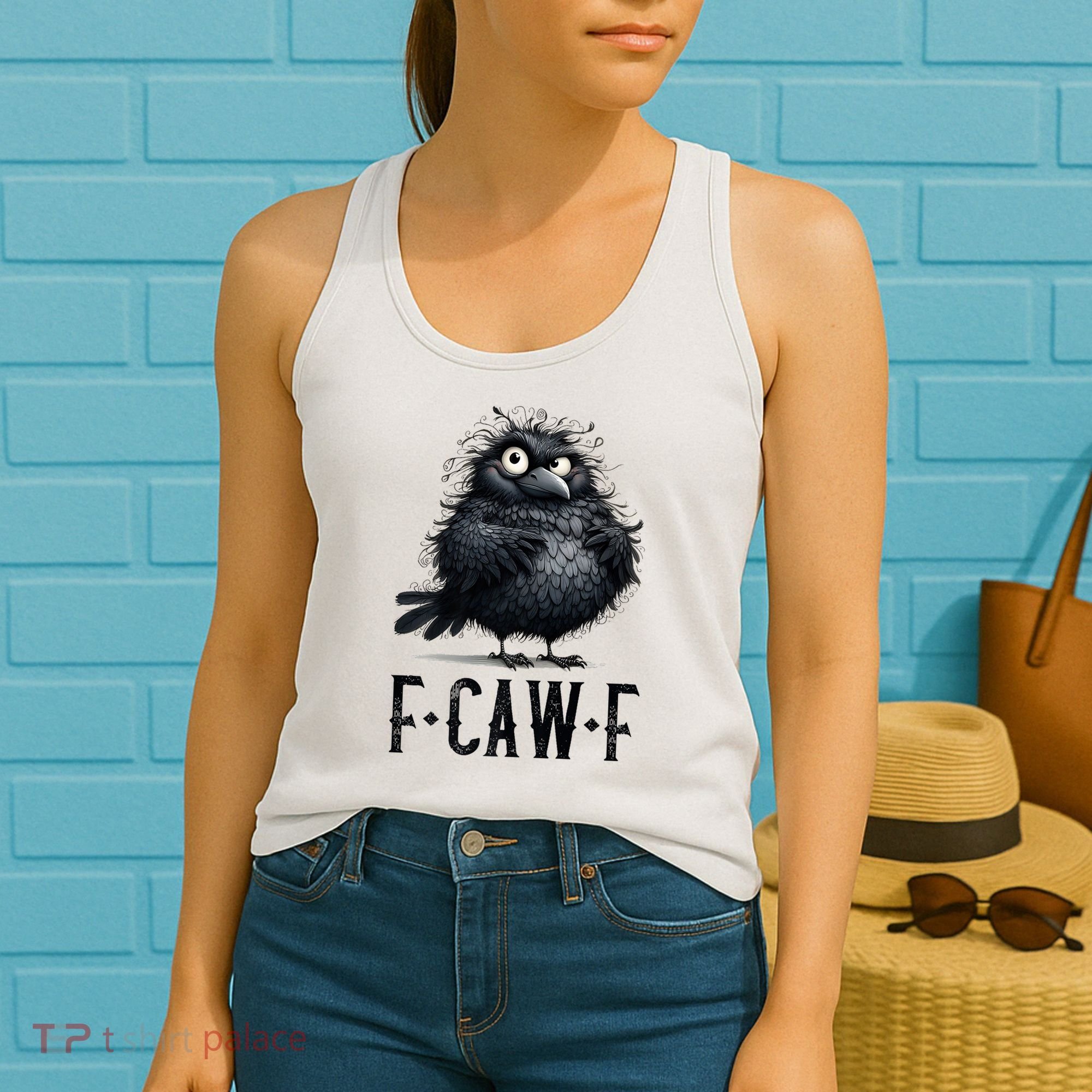 F-Caw-F  Crow  Bird Funny Crow F-Caw-F   Women's Tank Top