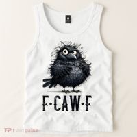 F-Caw-F  Crow  Bird Funny Crow F-Caw-F   Tank Top thumb 2