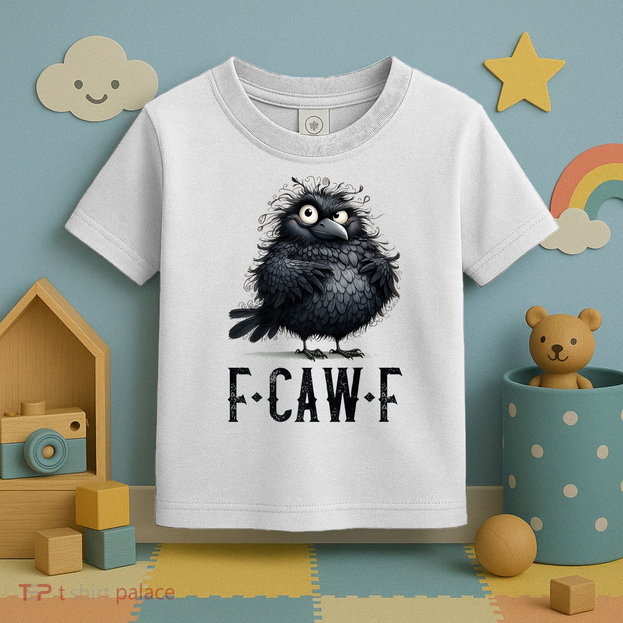 F-Caw-F  Crow  Bird Funny Crow F-Caw-F   Toddler T-Shirt