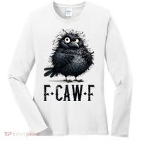 F-Caw-F  Crow  Bird Funny Crow F-Caw-F   Women's Long Sleeve Shirt thumb 0