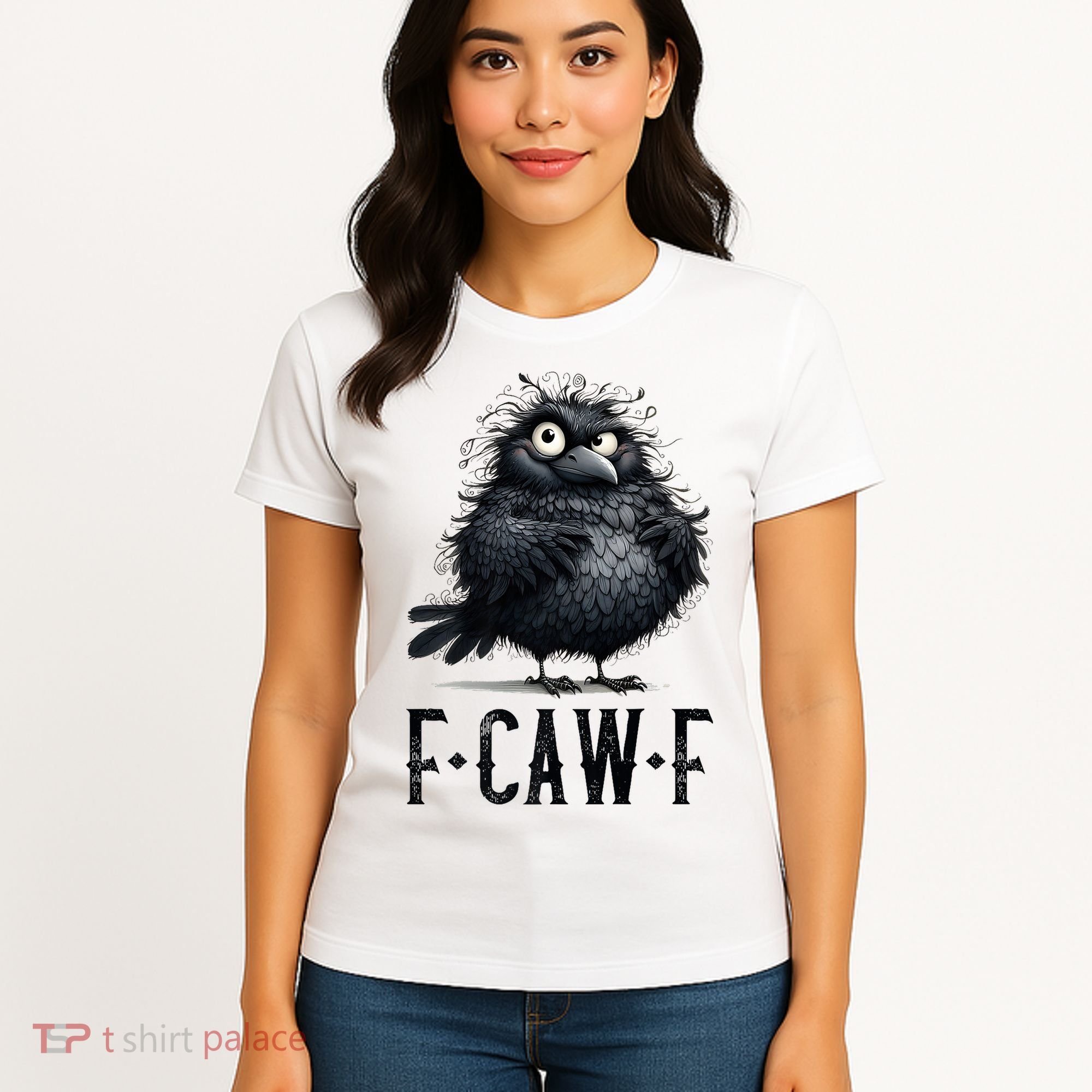 F-Caw-F  Crow  Bird Funny Crow F-Caw-F   Women's T-Shirt