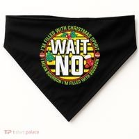 Funny Christmas Bourbon USA-Made Doggie Bandana thumb 0
