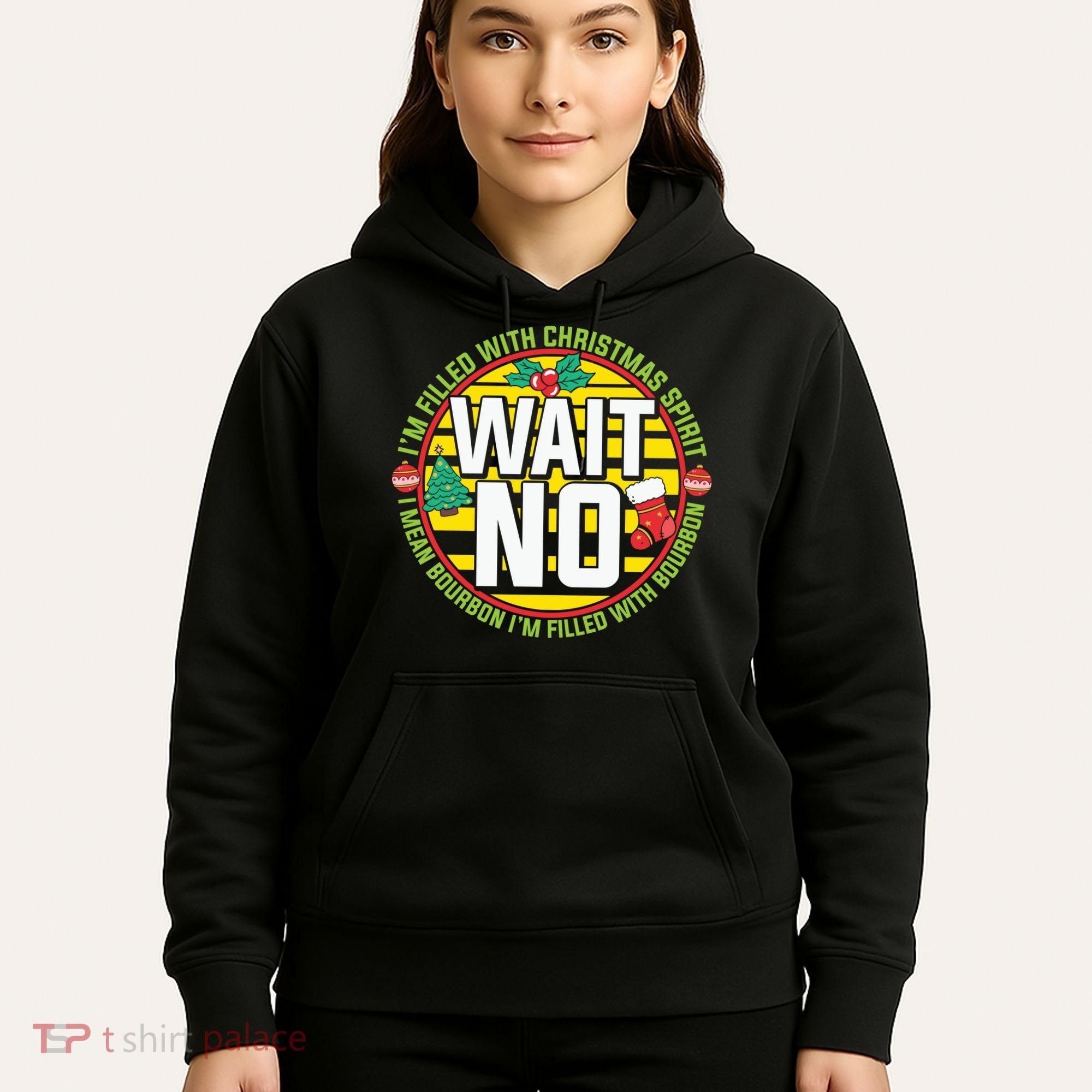 Funny Christmas Bourbon Hoodie
