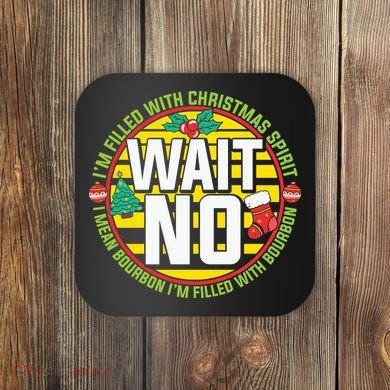 Funny Christmas Bourbon Coaster