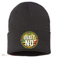 Funny Christmas Bourbon Sustainable Knit Beanie thumb 0