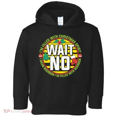 Funny Christmas Bourbon Toddler Hoodie